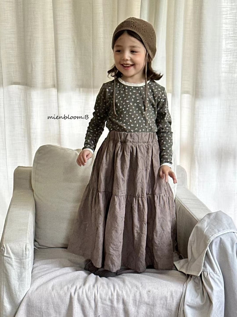 Mienbloom B - Korean Children Fashion - #kidsshorts - Ribbon Long Skirt - 10