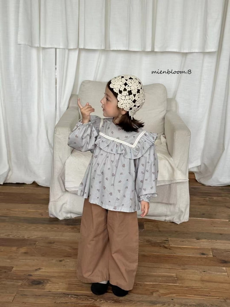 Mienbloom B - Korean Children Fashion - #kidzfashiontrend - Square Flower Blouse - 3