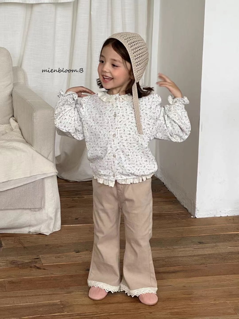 Mienbloom B - Korean Children Fashion - #kidzfashiontrend - Lace Bootscut Pants - 9