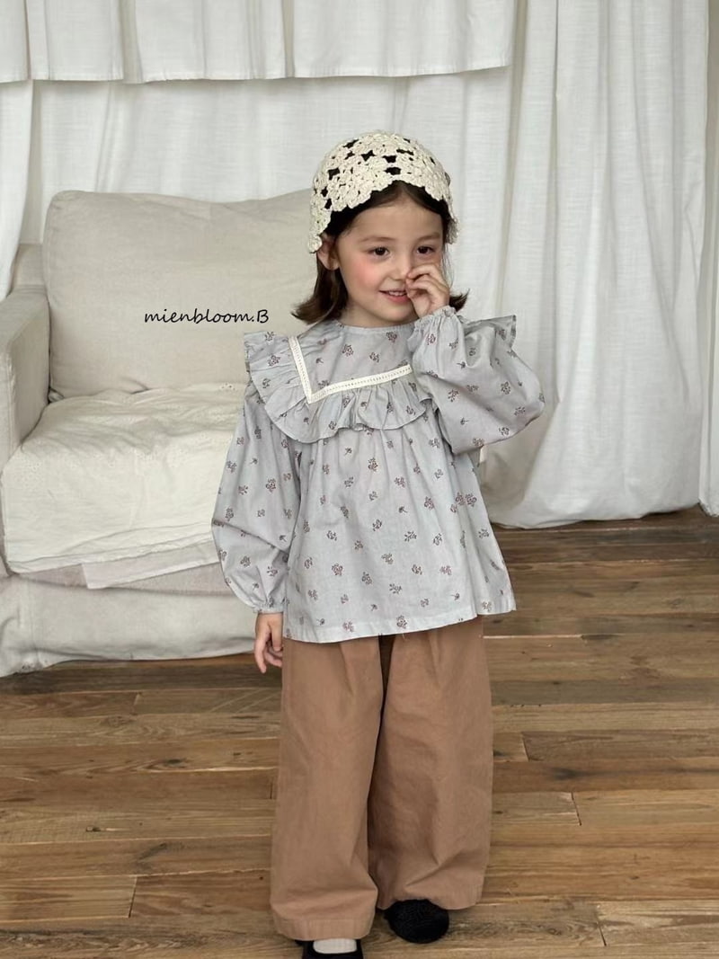 Mienbloom B - Korean Children Fashion - #littlefashionista - Square Flower Blouse - 5