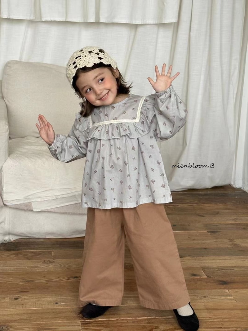 Mienbloom B - Korean Children Fashion - #magicofchildhood - Square Flower Blouse - 6