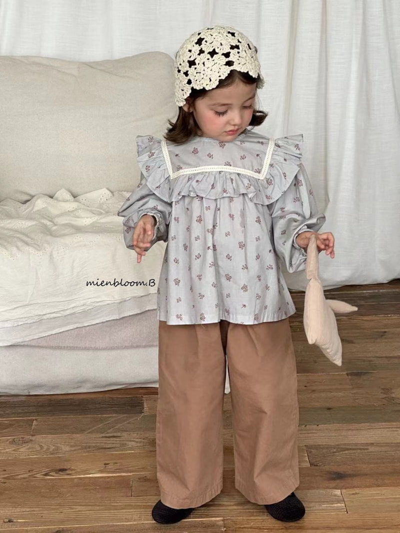 Mienbloom B - Korean Children Fashion - #minifashionista - Square Flower Blouse - 7