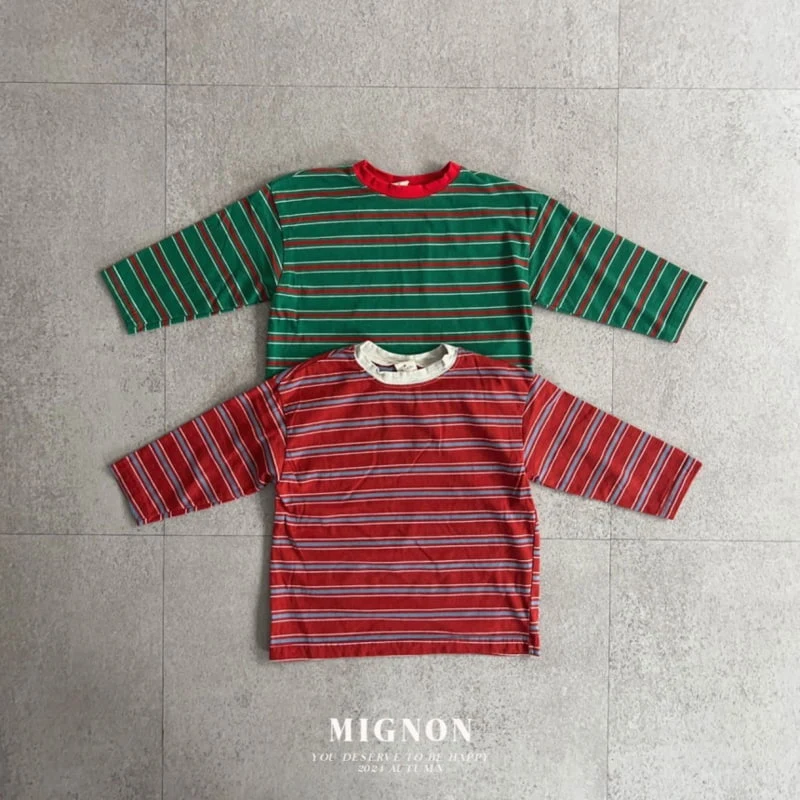 Mignon - Korean Children Fashion - #childofig - Merry Stripe Tee