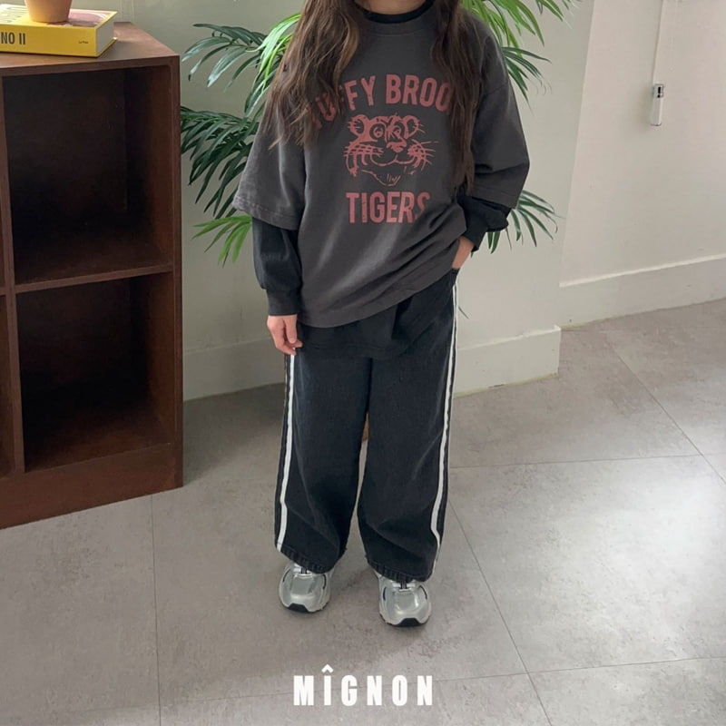 Mignon - Korean Children Fashion - #childofig - Overfit Tiger Tee with Mom - 12