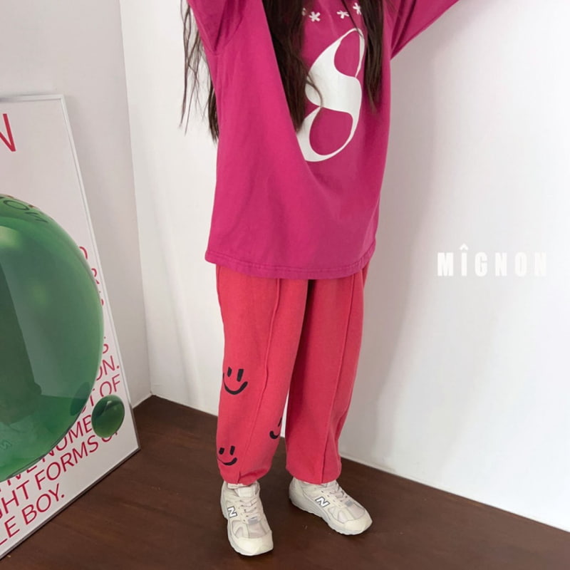 Mignon - Korean Children Fashion - #childofig - Smile Jogger Pants - 11