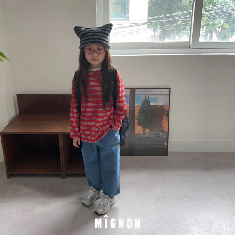 Mignon - Korean Children Fashion - #designkidswear - Merry Stripe Tee - 3