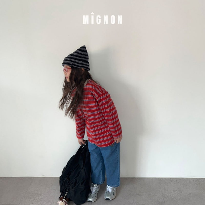 Mignon - Korean Children Fashion - #kidsshorts - Merry Stripe Tee - 6