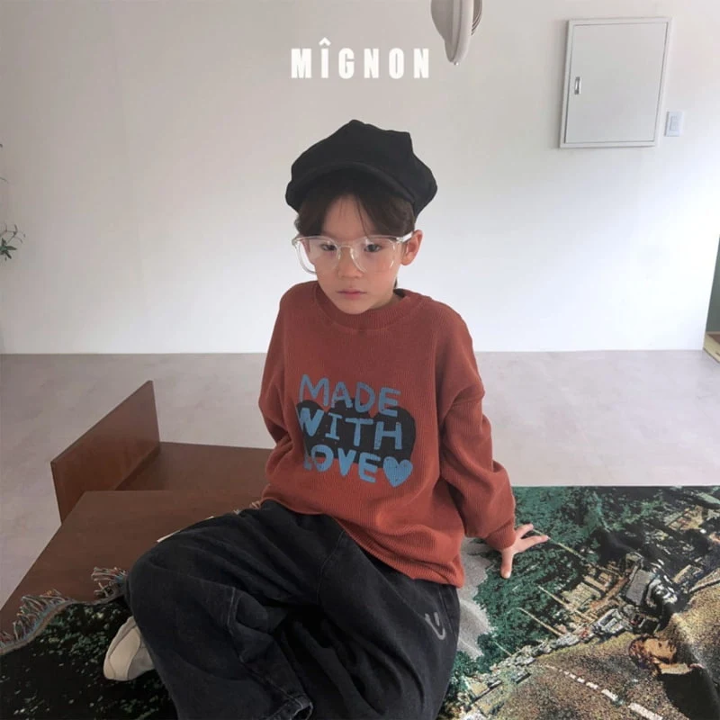 Mignon - Korean Children Fashion - #kidsshorts - With Love Sweatshirts - 4