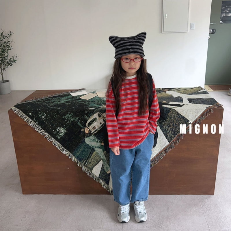 Mignon - Korean Children Fashion - #kidzfashiontrend - Merry Stripe Tee - 8