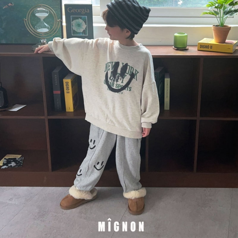 Mignon - Korean Children Fashion - #Kfashion4kids - Smile Jogger Pants - 4