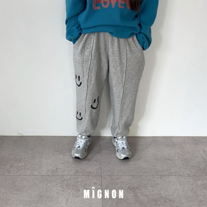 Mignon - Korean Children Fashion - #minifashionista - Smile Jogger Pants - 6