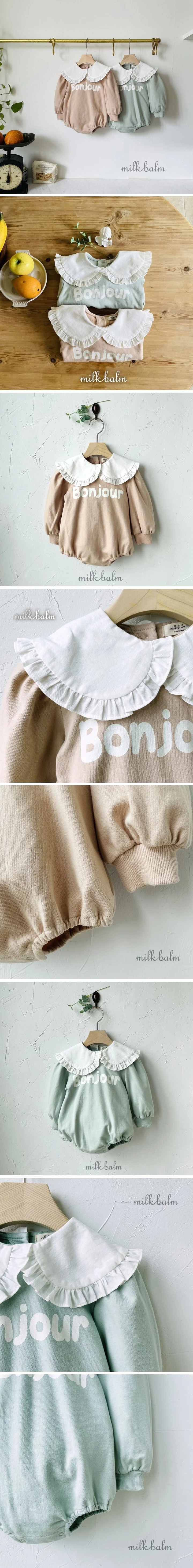 Milk Balm - Korean Baby Fashion - #babyootd - Bonjour Bodysuit