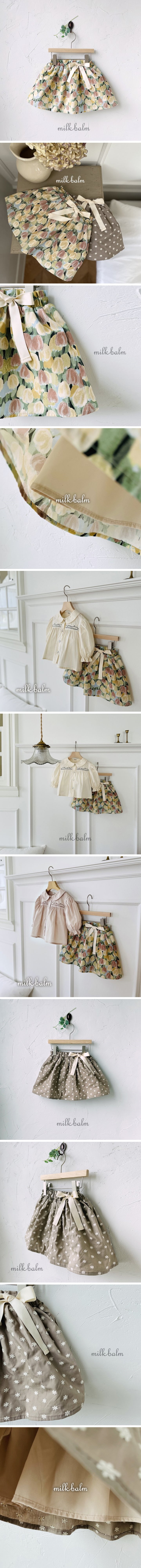 Milk Balm - Korean Children Fashion - #todddlerfashion - Marie Skirt