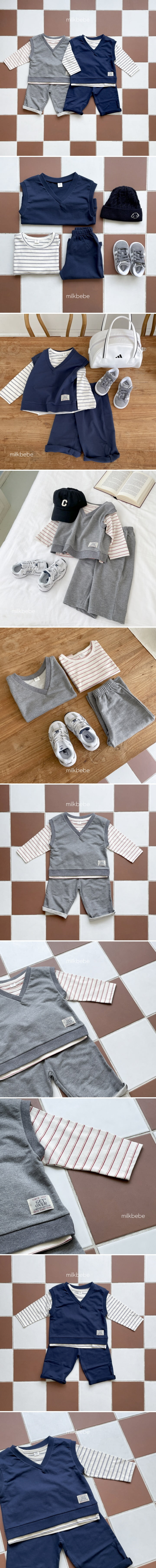 Milk Bebe - Korean Children Fashion - #todddlerfashion - Scootie 3 Pieces Set