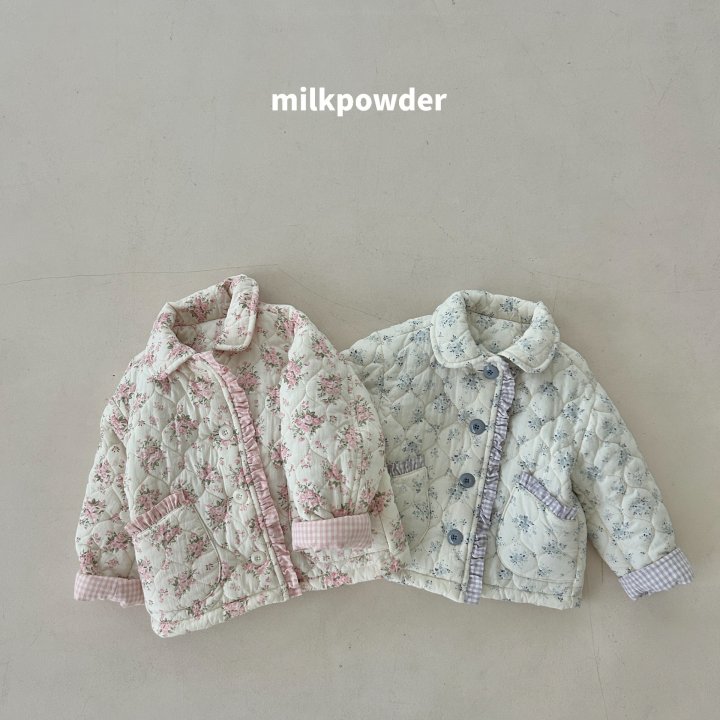 Milk Powder - Korean Children Fashion - #Kfashion4kids - Peach Padding Jumper - 2