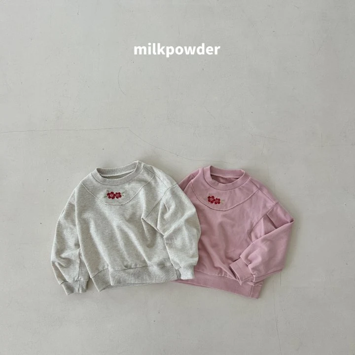 Milk Powder - Korean Children Fashion - #Kfashion4kids - Embroidery Sweatshirts