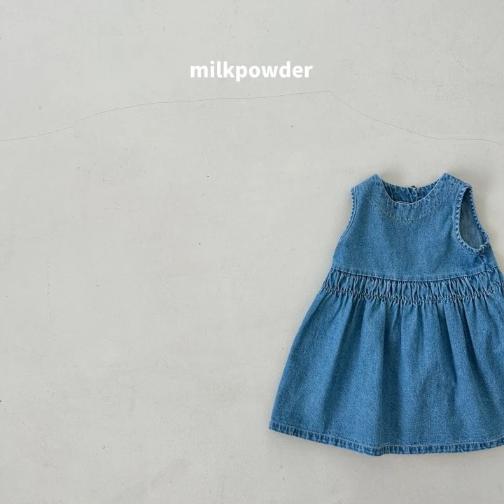 Milk Powder - Korean Children Fashion - #childofig - Chongchong Denim One-piece - 3