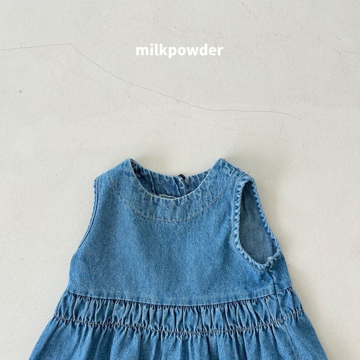 Milk Powder - Korean Children Fashion - #childofig - Chongchong Denim One-piece - 4