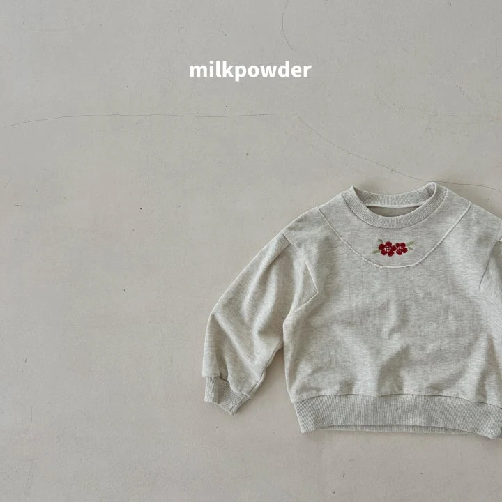 Milk Powder - Korean Children Fashion - #childrensboutique - Embroidery Sweatshirts - 8