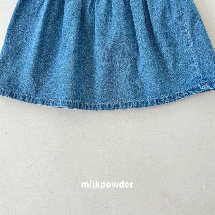 Milk Powder - Korean Children Fashion - #childrensboutique - Chongchong Denim One-piece - 5