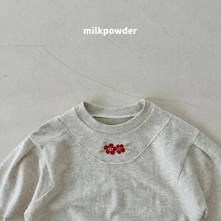 Milk Powder - Korean Children Fashion - #designkidswear - Embroidery Sweatshirts - 9