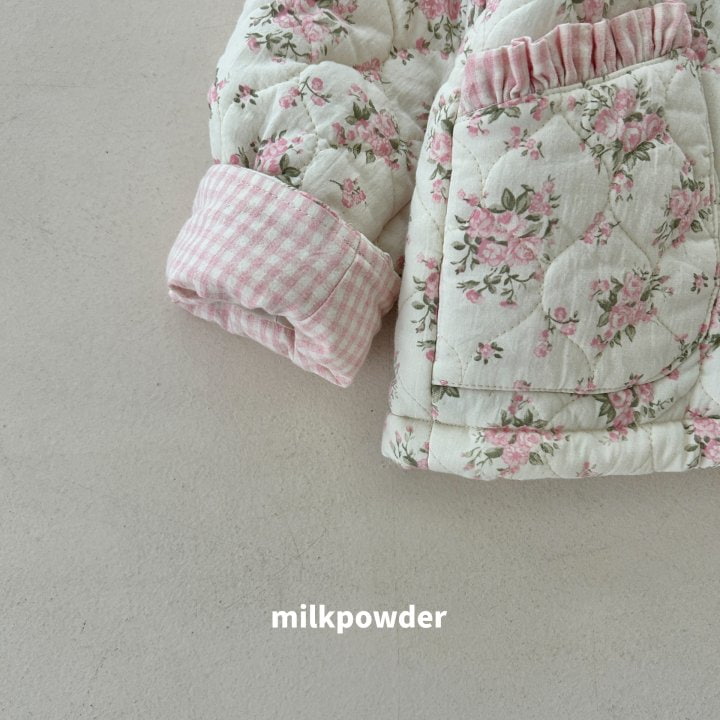 Milk Powder - Korean Children Fashion - #discoveringself - Peach Padding Jumper - 11