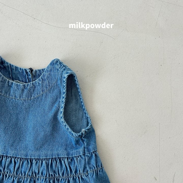 Milk Powder - Korean Children Fashion - #discoveringself - Chongchong Denim One-piece - 7