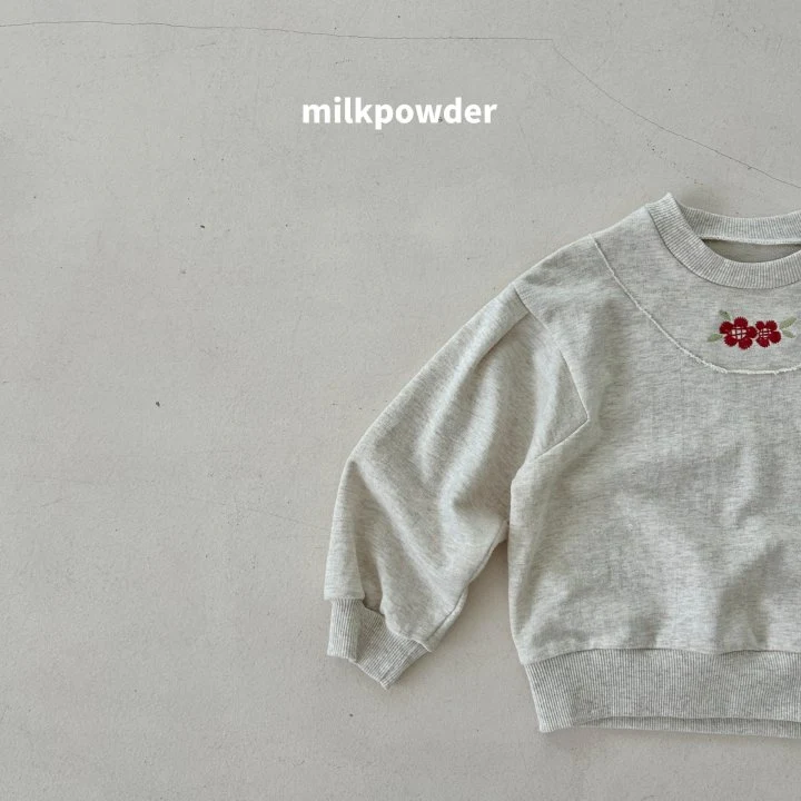 Milk Powder - Korean Children Fashion - #fashionkids - Embroidery Sweatshirts - 11