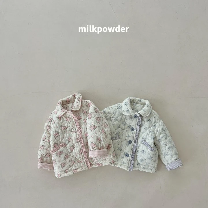 Milk Powder - Korean Children Fashion - #kidzfashiontrend - Peach Padding Jumper