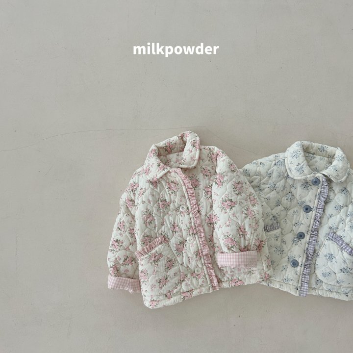 Milk Powder - Korean Children Fashion - #littlefashionista - Peach Padding Jumper - 3