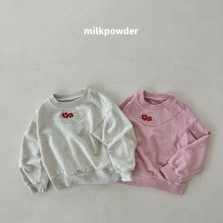 Milk Powder - Korean Children Fashion - #littlefashionista - Embroidery Sweatshirts - 2