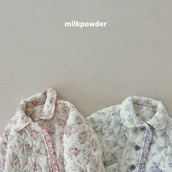 Milk Powder - Korean Children Fashion - #littlefashionista - Peach Padding Jumper - 4