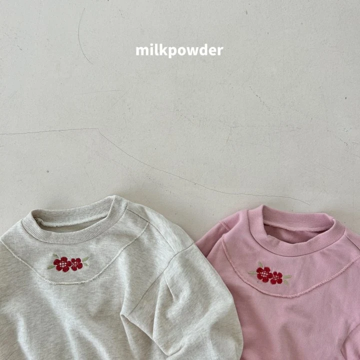 Milk Powder - Korean Children Fashion - #magicofchildhood - Embroidery Sweatshirts - 4