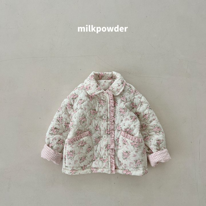 Milk Powder - Korean Children Fashion - #prettylittlegirls - Peach Padding Jumper - 6