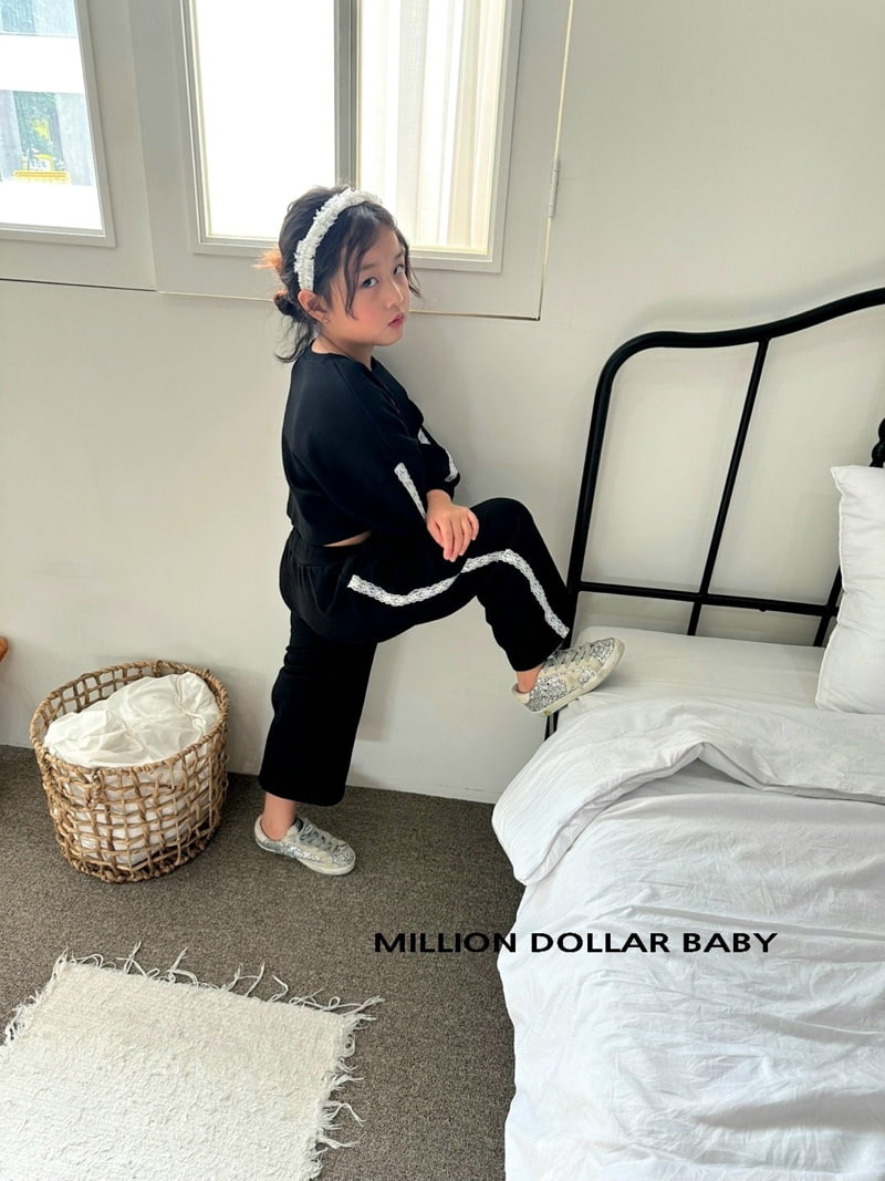 Million Dollar Baby - Korean Children Fashion - #fashionkids - Lace Line Pants - 3