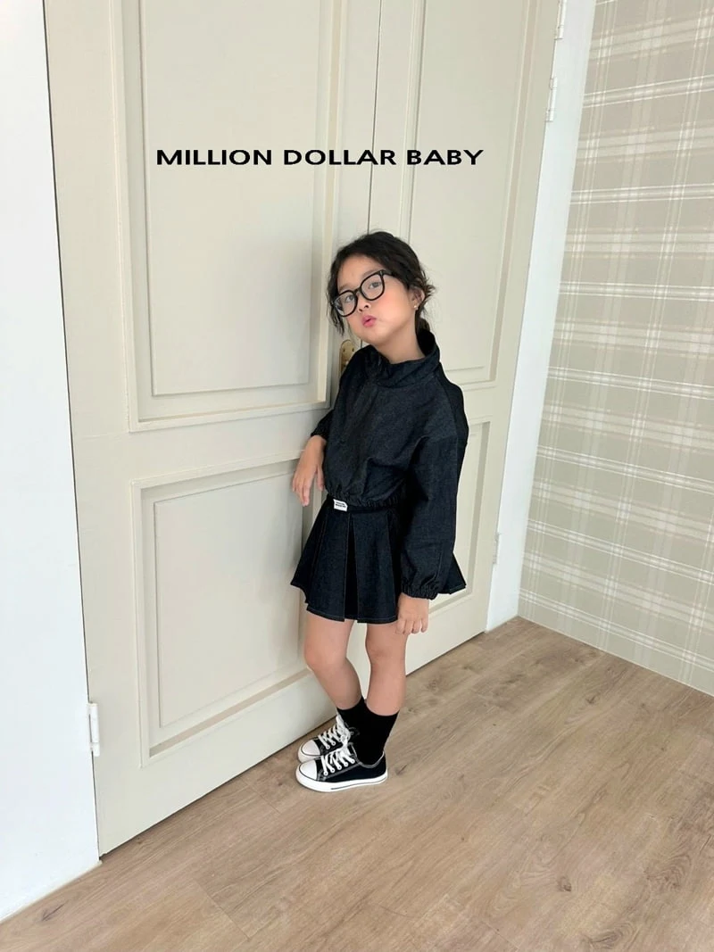 Million Dollar Baby - Korean Children Fashion - #fashionkids - Hedge Denim Anorak - 6