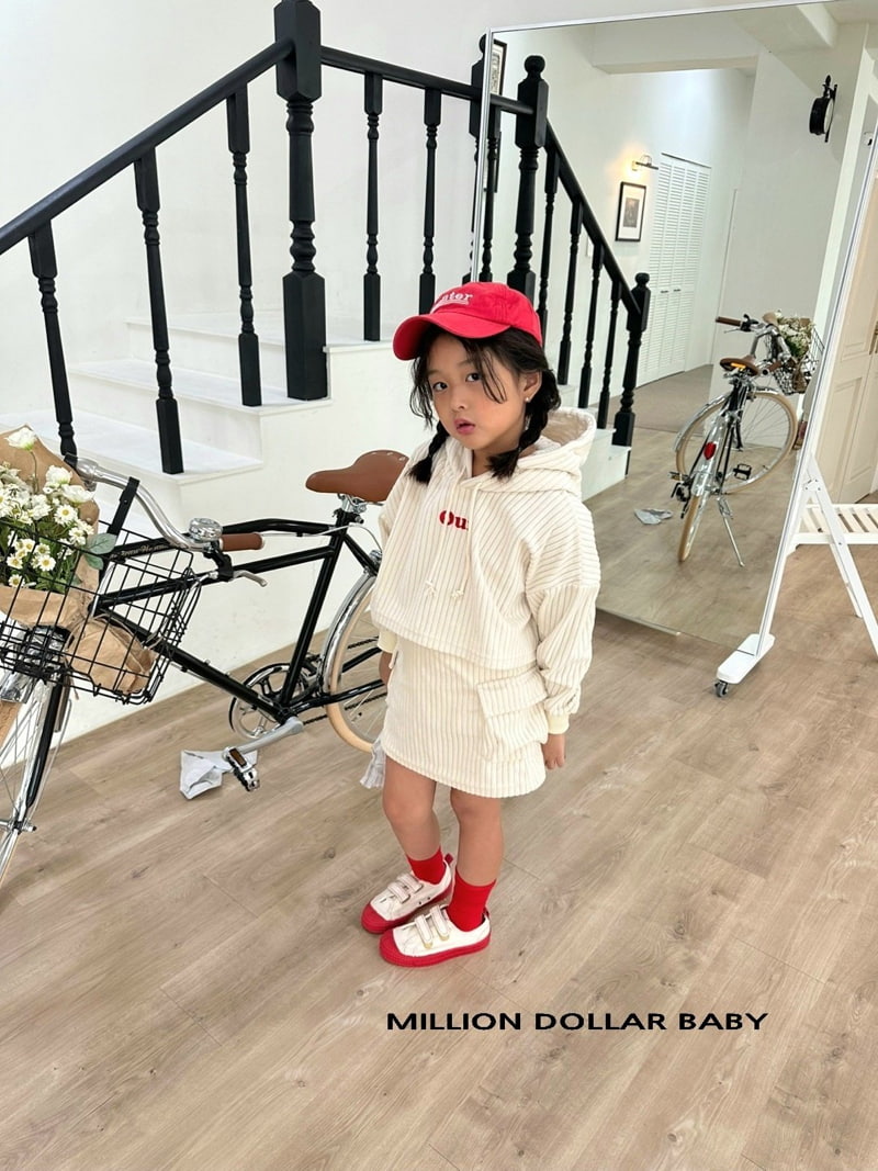 Million Dollar Baby - Korean Children Fashion - #kidsshorts - Big Rib Cargo Skirt - 2