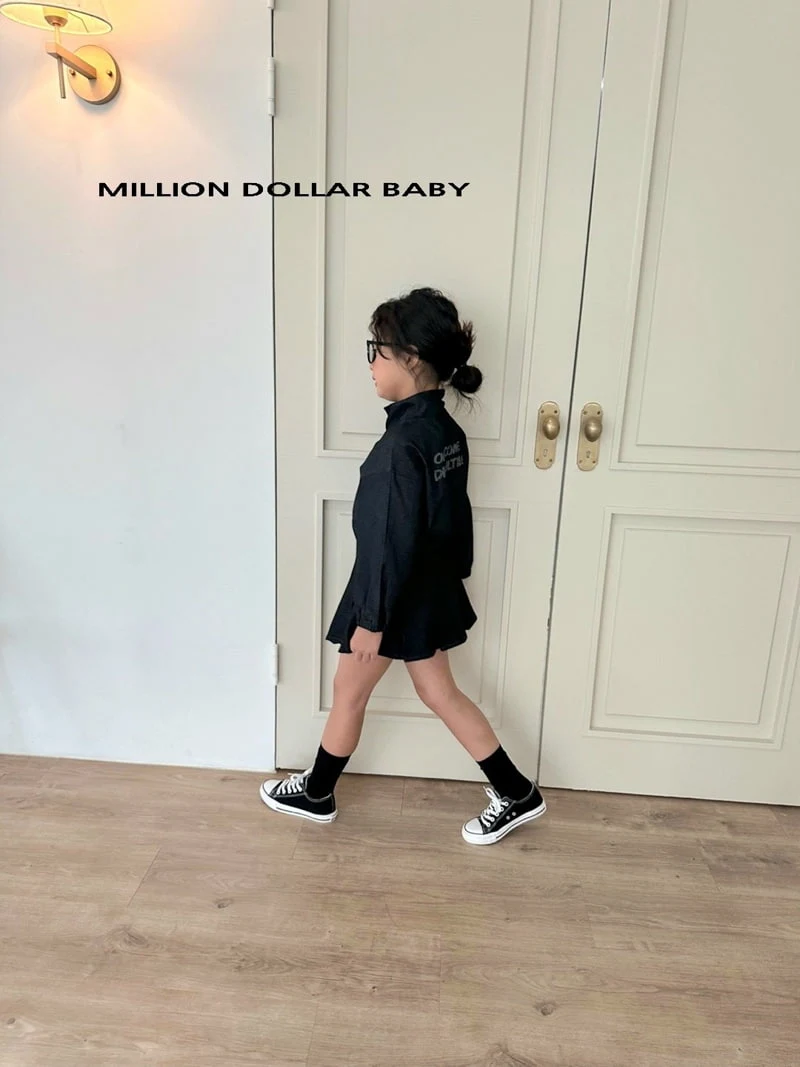 Million Dollar Baby - Korean Children Fashion - #kidsshorts - Hedge Denim Anorak - 7