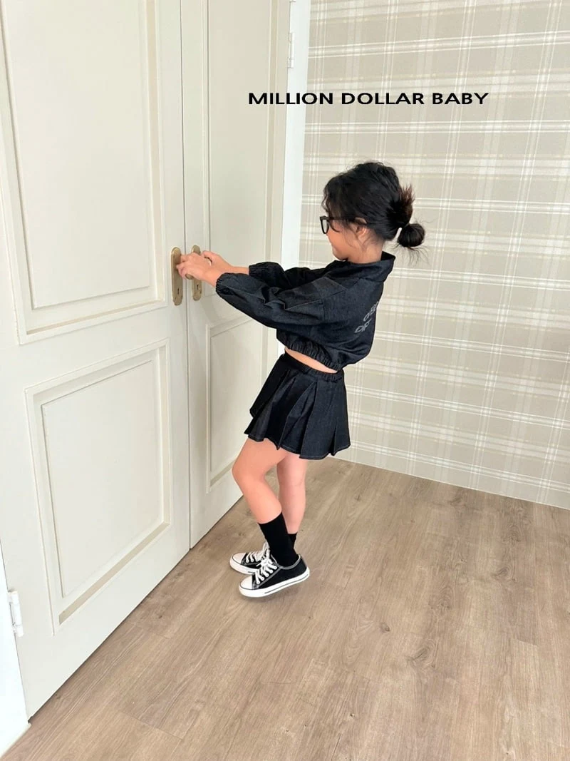 Million Dollar Baby - Korean Children Fashion - #kidsstore - Hedge Denim Anorak - 8