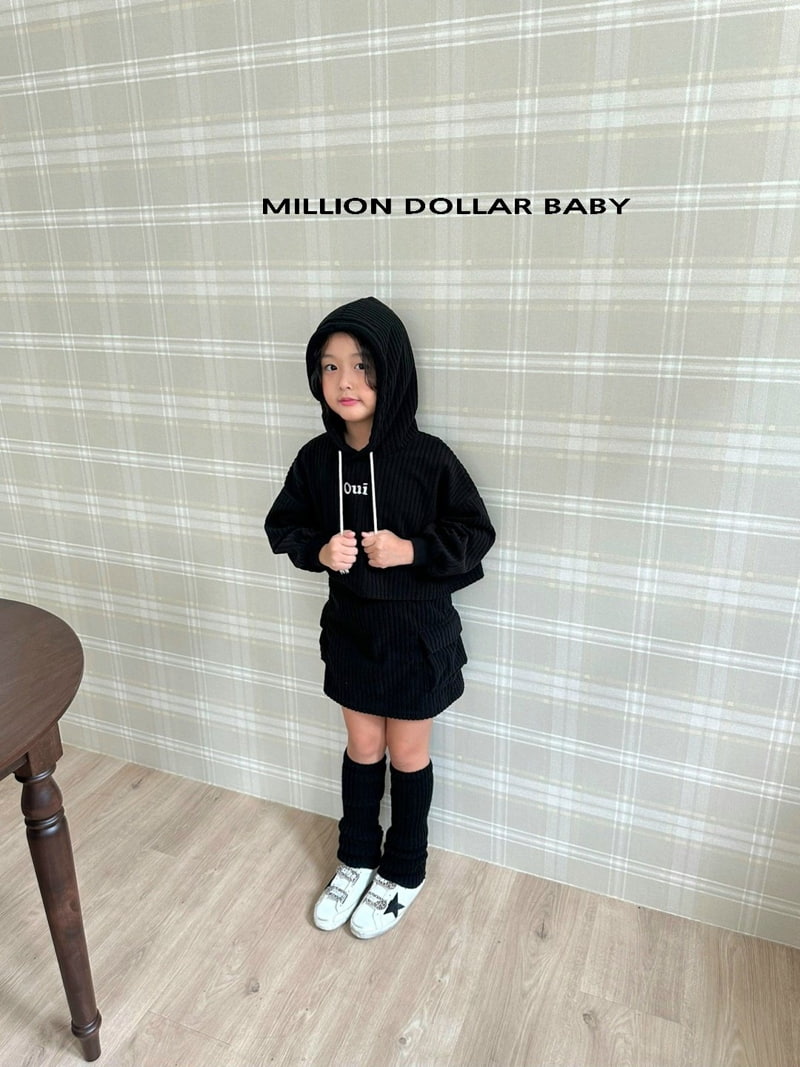 Million Dollar Baby - Korean Children Fashion - #prettylittlegirls - Big Rib Hoodie - 8