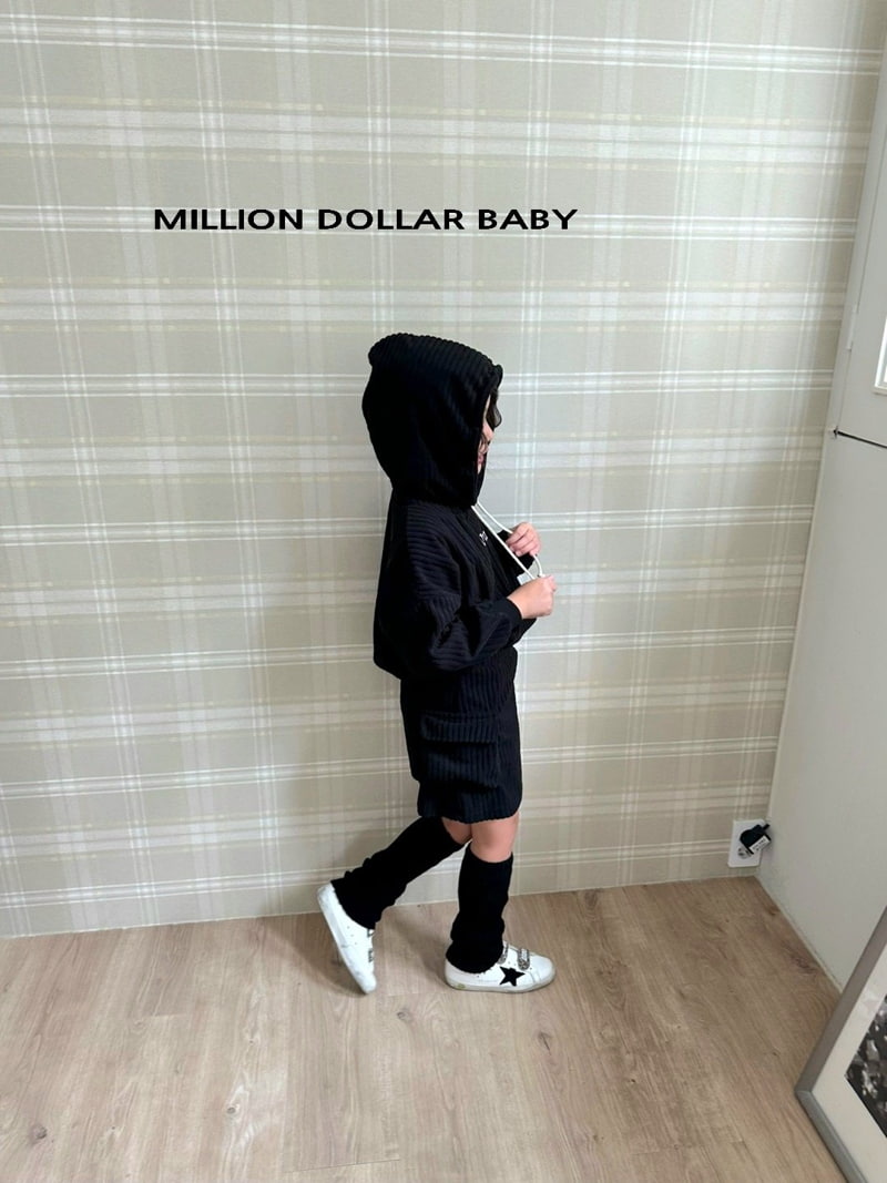 Million Dollar Baby - Korean Children Fashion - #todddlerfashion - Big Rib Hoodie - 9