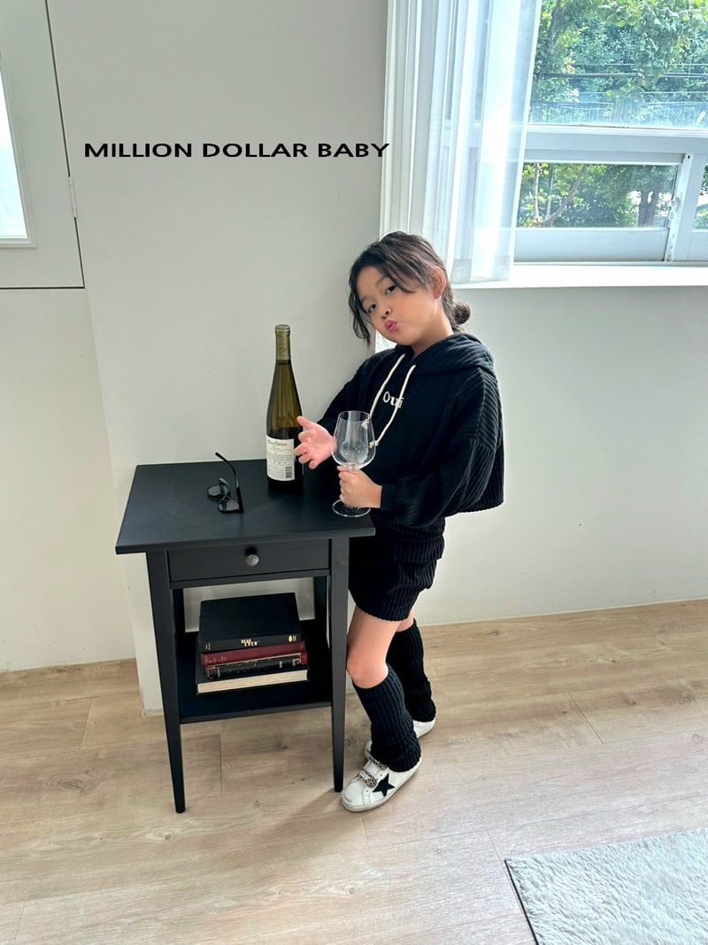 Million Dollar Baby - Korean Children Fashion - #toddlerclothing - Big Rib Hoodie - 10