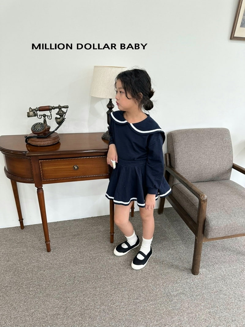 Million Dollar Baby - Korean Children Fashion - #todddlerfashion - Sailor Oui Set - 4