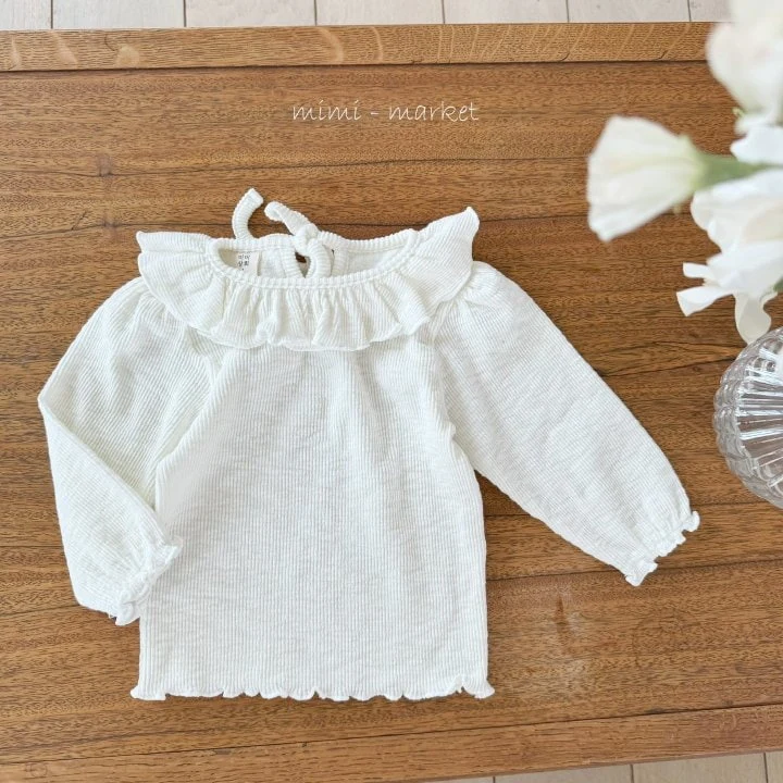 Mimi Market - Korean Baby Fashion - #babyboutique - Bebe Frill Tee - 3