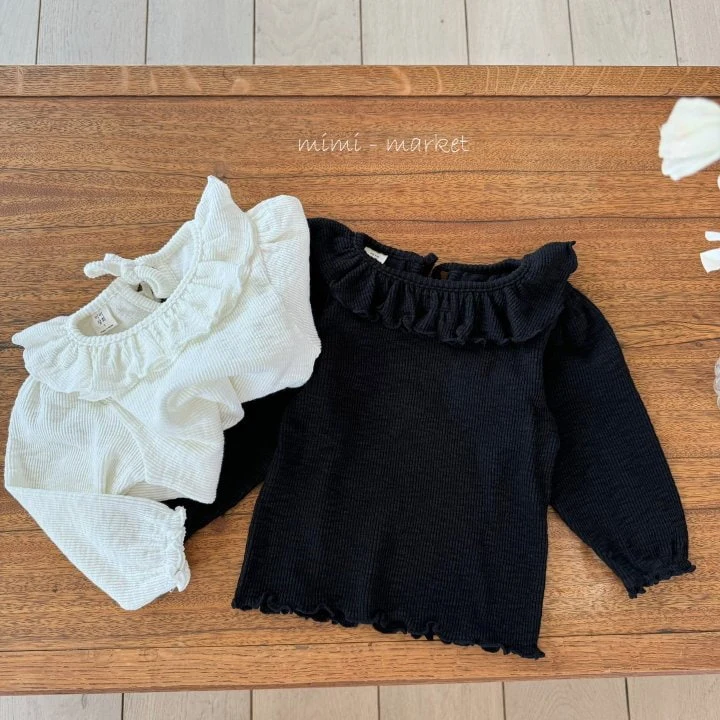 Mimi Market - Korean Baby Fashion - #babyboutique - Bebe Frill Tee - 4