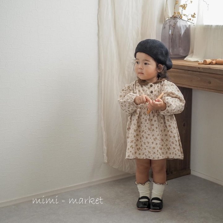 Mimi Market - Korean Baby Fashion - #babyfashion - Cotton Flower Dress