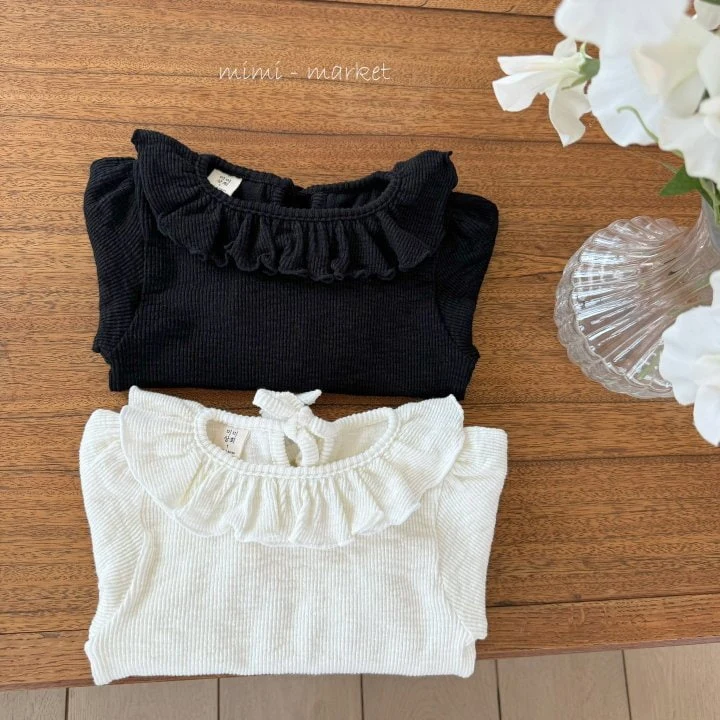 Mimi Market - Korean Baby Fashion - #babygirlfashion - Bebe Frill Tee - 8