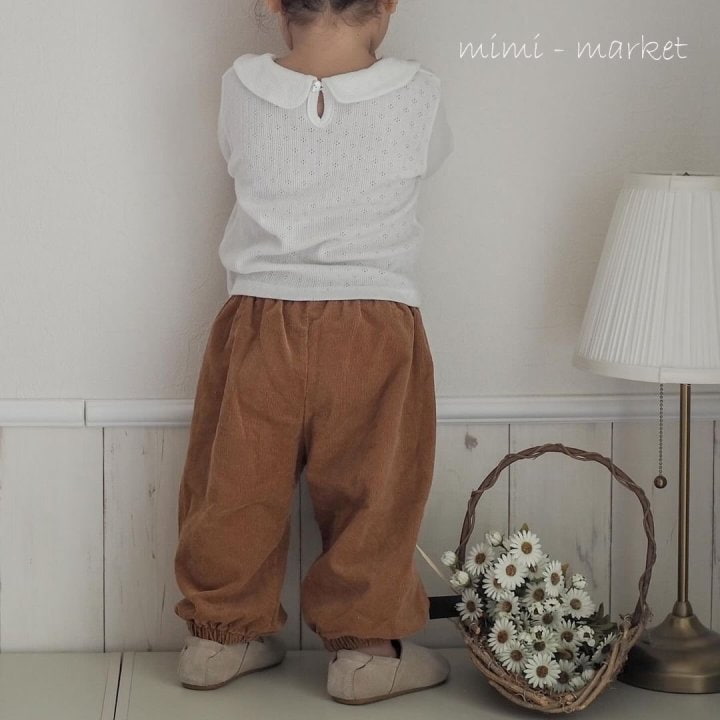 Mimi Market - Korean Baby Fashion - #babyootd - Corduroy Pocket Pants - 5