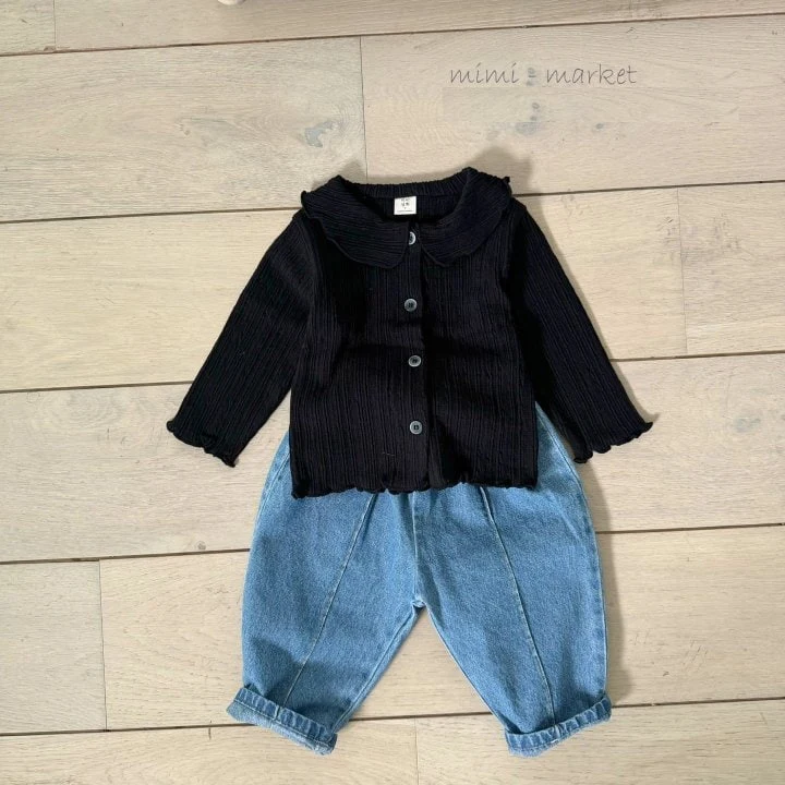 Mimi Market - Korean Baby Fashion - #babyoutfit - High Denim Pants - 2