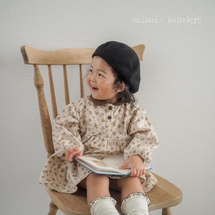 Mimi Market - Korean Baby Fashion - #onlinebabyboutique - Cotton Flower Dress - 10